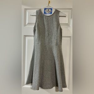 Ruby & Bloom Metallic Silver Fit and Flare Dress Keyhole - Girls 16/ Women’s XS